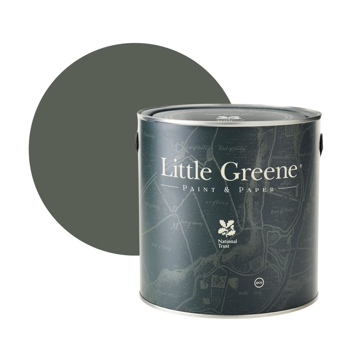 Little Greene Interior Oil Eggshell - Pompeian Grey No. 293 - 1L