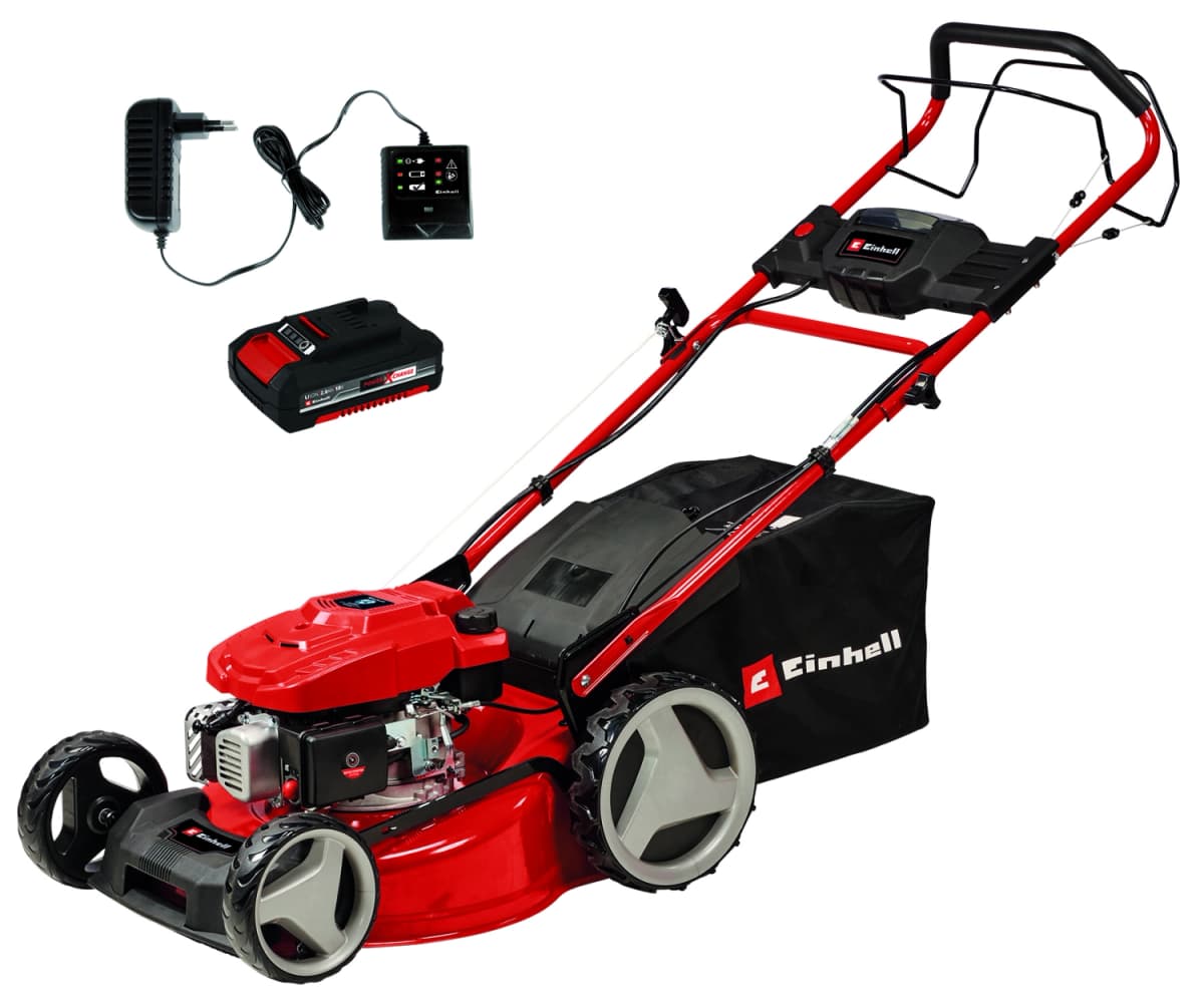 Einhell GC-PM 46 SM HW-E Li Benzine Grasmaaier - 146cc - 65L - 46cm