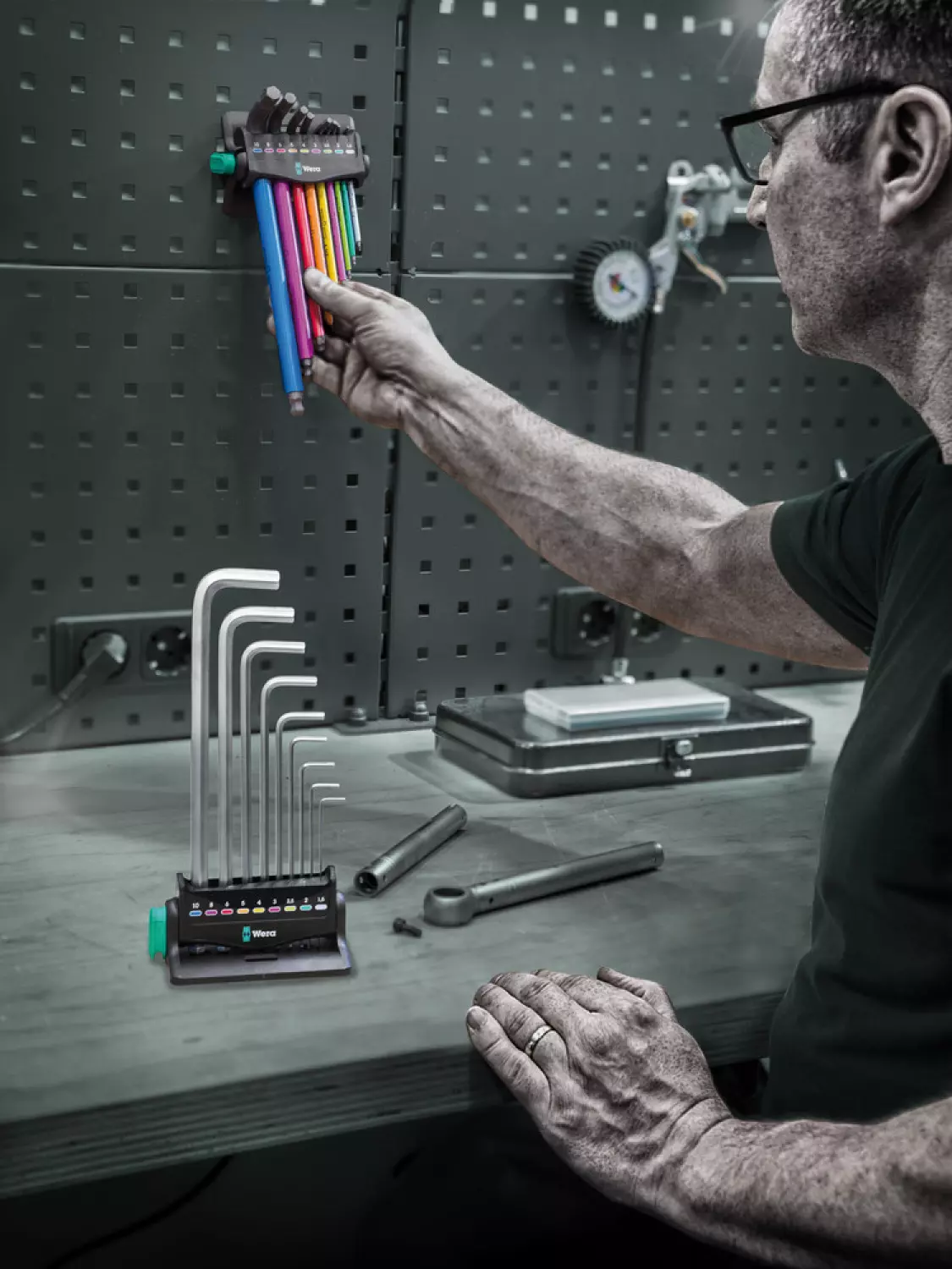 Wera 05022102001 10-delig 950/9 Hex-Plus 8 Inbussleutelset - 1,5-10mm thumbnail 2