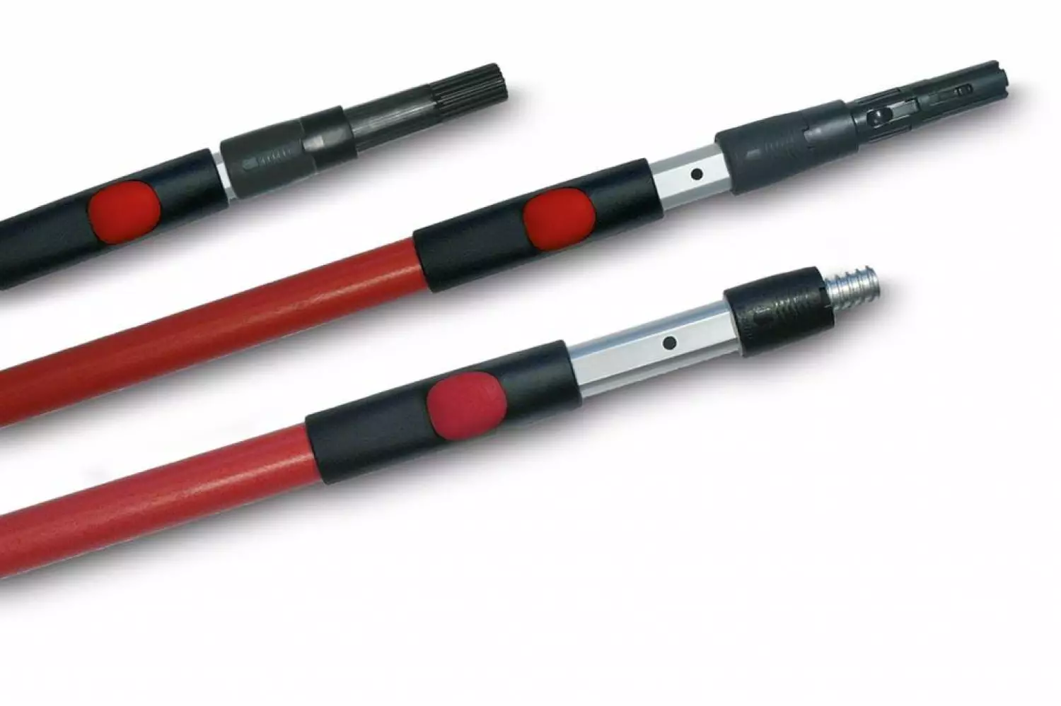 Goudhaantje Klik Telescoopstok Rood 130-238 Cm