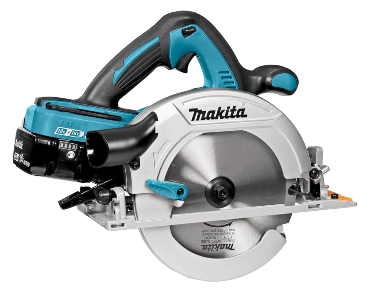 Makita DHS710PT2J 36V (2x 18V) Li-Ion Accu Cirkelzaag Set Incl. Duolader (2x 5.0Ah Accu) In Mbox - 190mm thumbnail 3