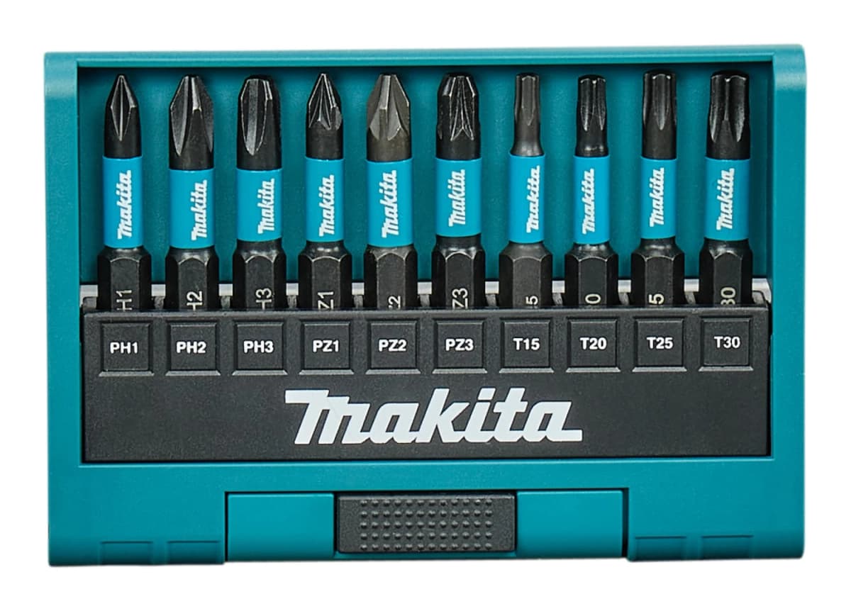 Makita E-12011 10-delige Slagschroefbitset - Impact Black