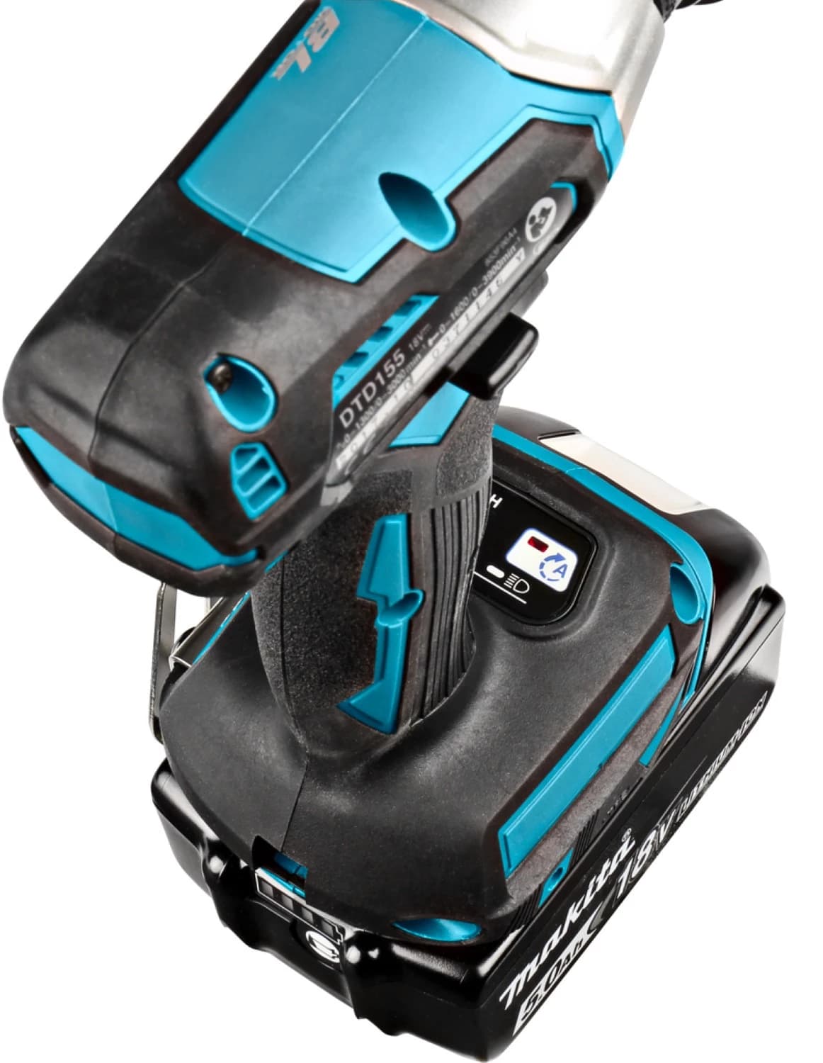 Makita DTD155RTJ 18V Li-Ion Accu Slagschroevendraaier Set (2x 5.0Ah Accu) In Mbox - Koolborstelloos thumbnail 4