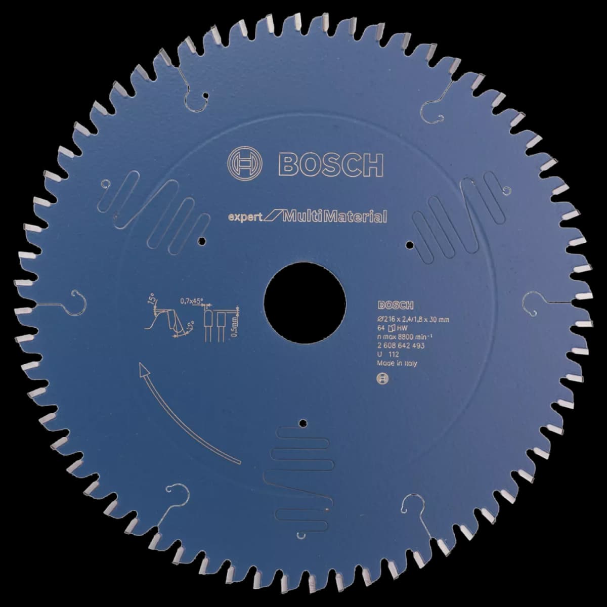 Bosch 2608642493 Expert Cirkelzaagblad - 216 X 30 X 64T - Hout / Epoxy / Aluminium / Kunststof