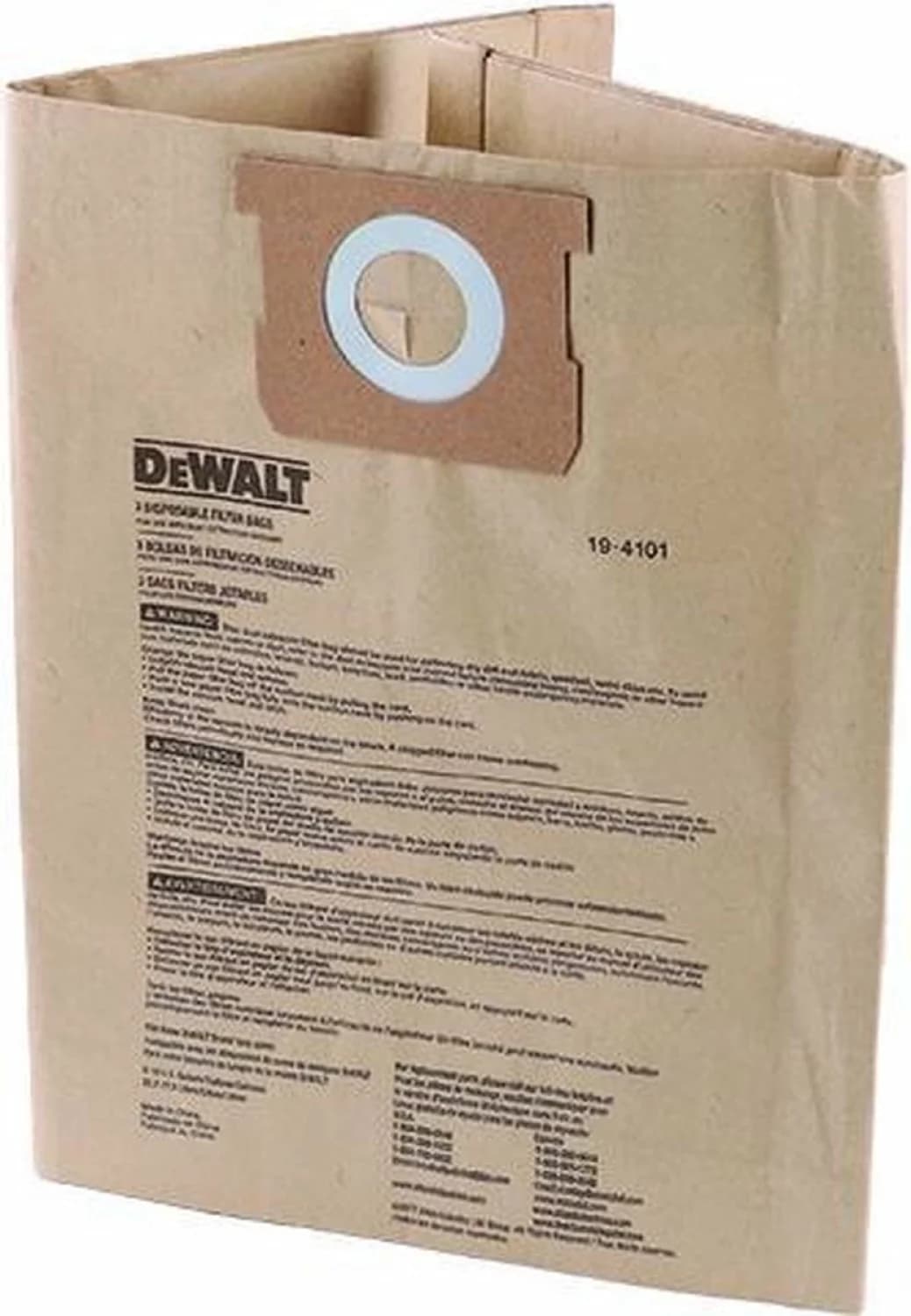 DeWALT DXVA19-4201 Stofzak Voor DXV34P-QT (3st)