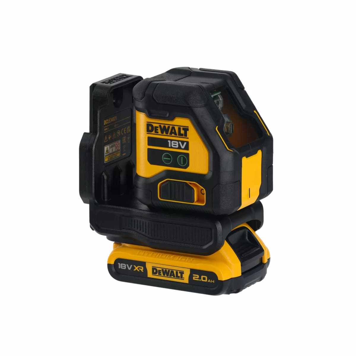 DeWALT DCLE34021D1 18V Kruislijnlaser Set In Koffer - Groen - 2x 55m - 2 Lijnen - IP54 thumbnail 2