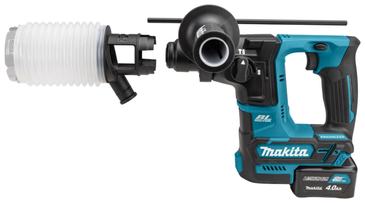 Makita HR166DSMJ 10.8V Li-Ion Accu SDS-plus Boorhamer Set (2x 4.0Ah Accu) In Mbox- 1,1J - Koolborstelloos thumbnail 3