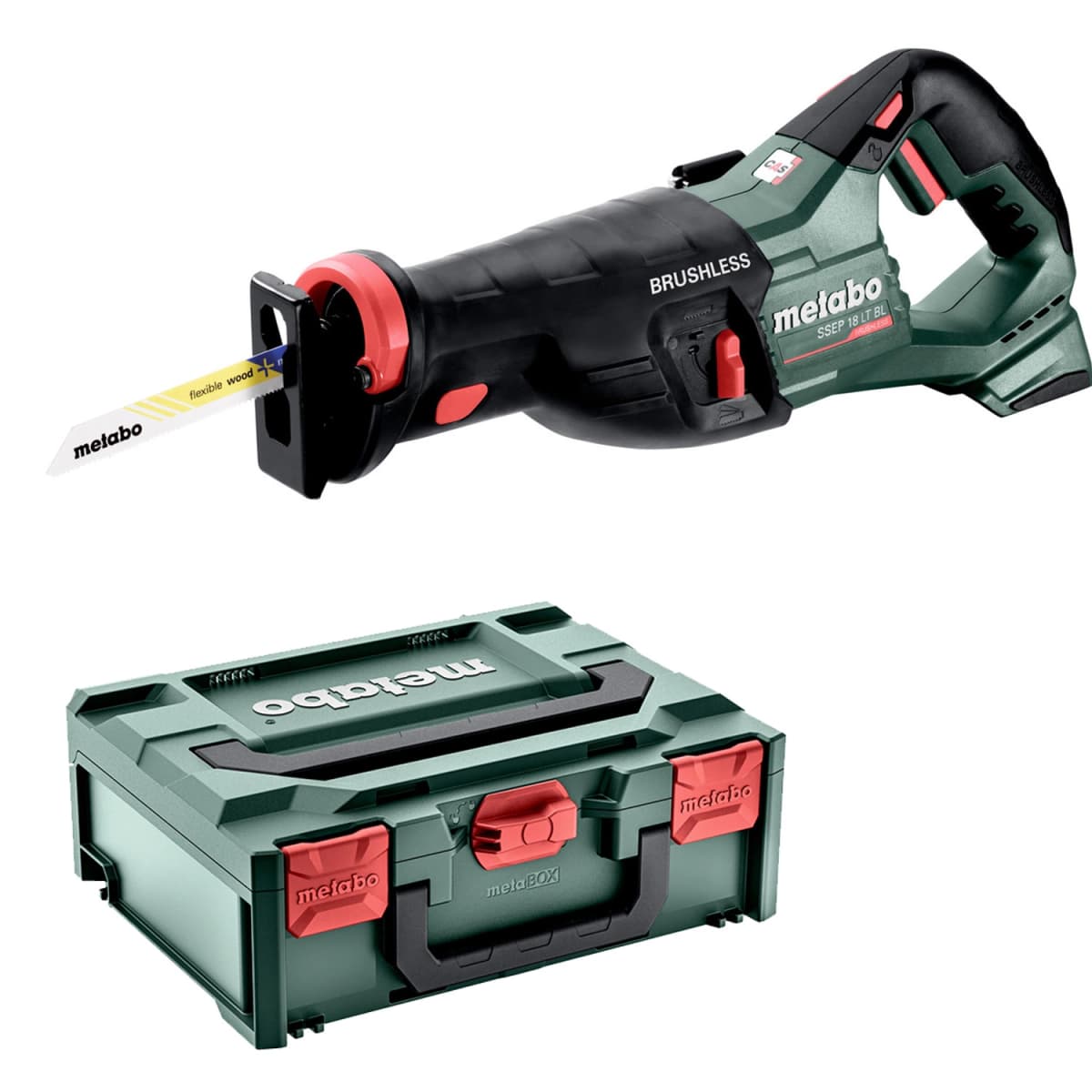 Metabo SSEP 18 LT BL 18V Li-ion Accu Reciprozaag Body In Metabox
