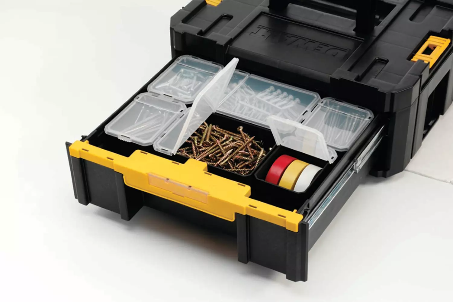 DeWALT DWST1-70705 TSTAK-Box III Stevige Gereedschapskoffer Met Diepe Lade Inclusief 6 Bakjes thumbnail 4