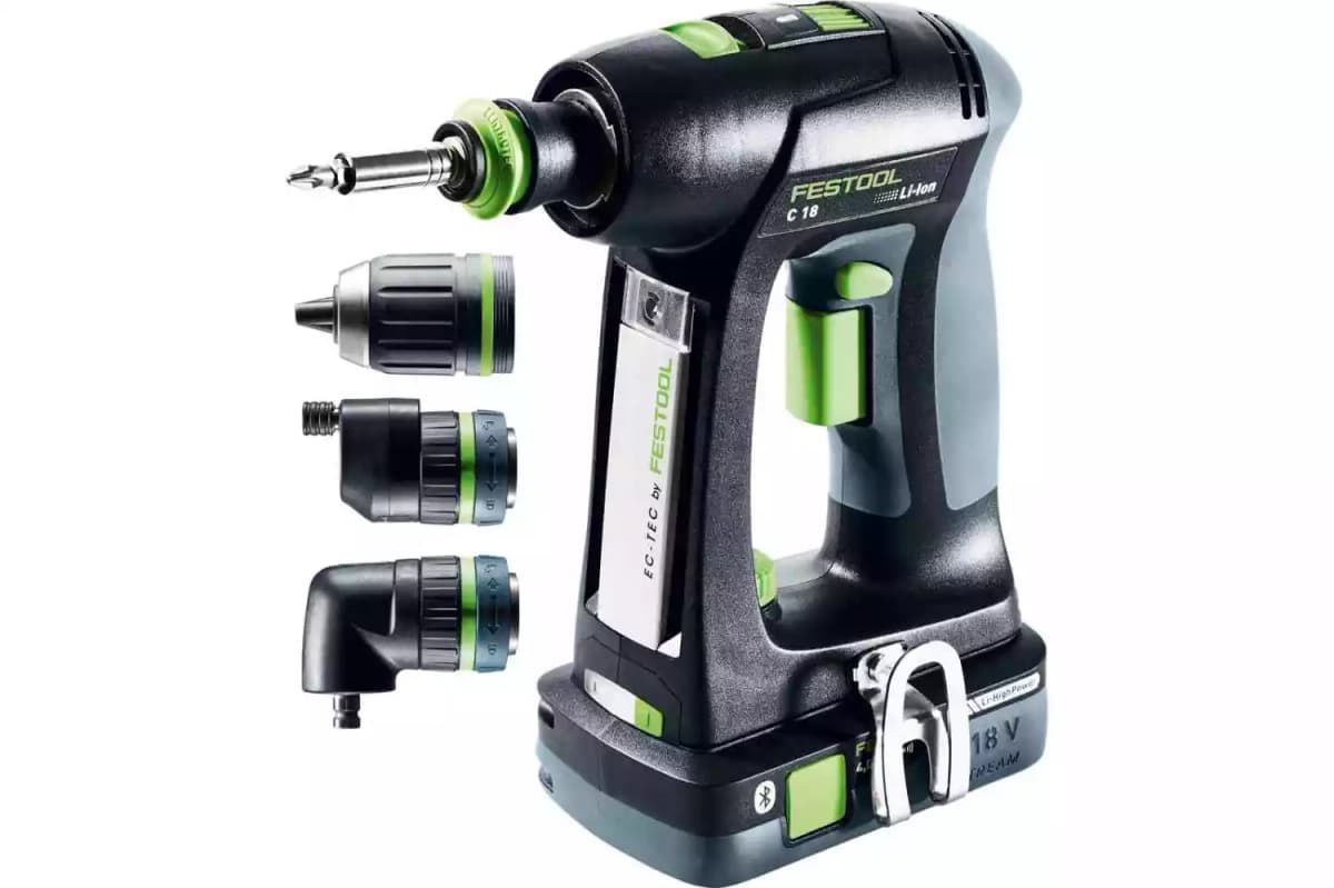 Festool C 18 HPC 4,0 I-Set 18V Li-Ion Accu Schroefboormachine Set (2x 4,0Ah) In Systainer - 45Nm thumbnail 2