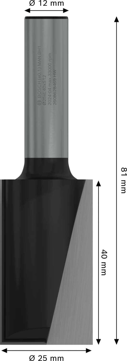 Bosch 2608628469 Vingerfrees Met Verlenging - 2 Snijvlakken - Hardmetaal - 25x40mm thumbnail 4