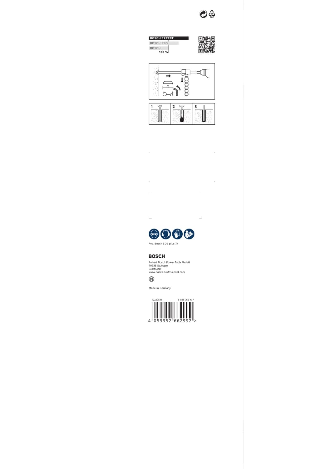 Bosch 2608901767 EXPERT Hamerboor SDS Clean SDS Plus-8X - 14x200x350mm Met Connector thumbnail 3