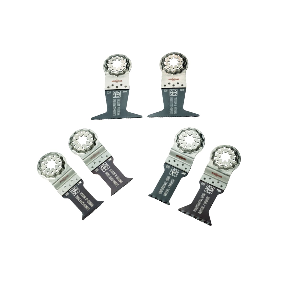 Fein 35222967010 6-delige Invalzaagbladen Set - Wood&Metal