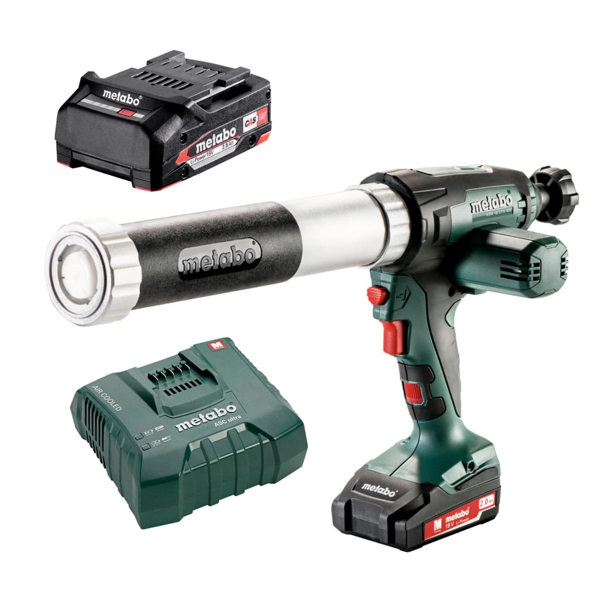 Metabo KPA 18 LTX 400 18V Li-Ion Accu Kitspuit Set (1x 2.0Ah Accu) - 400mm