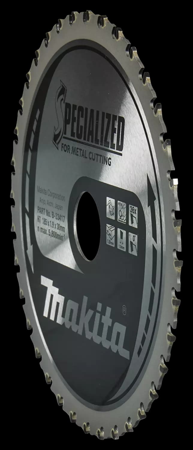Makita B-33417 Cirkelzaagblad Staal - Specialized 185 X 30 X 1,9 - 36T - 0g thumbnail 3
