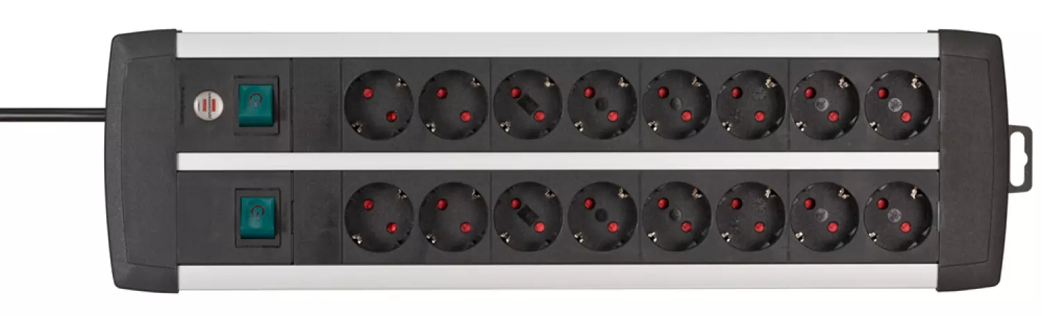 Brennenstuhl 1391000916 16 Voudige Stekkerdoos Met Schakelaar - 3m thumbnail 3