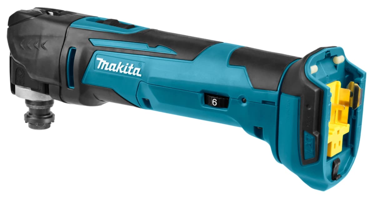 Makita DTM51ZJX3 18V Li-Ion Accu Multitool Body + 41 Delige Accessoireset In Mbox - Snelwissel Voor Het Schuren, Snijden, Zagen En Schrapen thumbnail 4