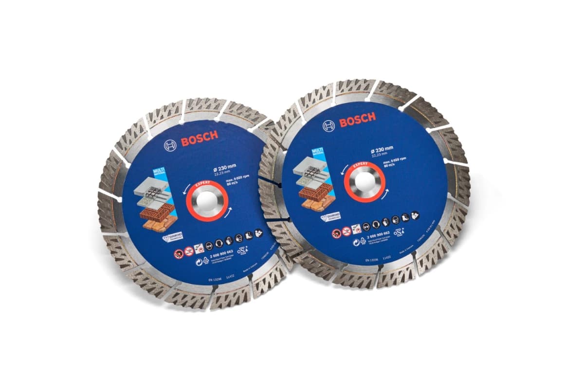 Bosch 061599765L Diamantschijf (2 Stuks) Met Rugzak - 230mm thumbnail 2