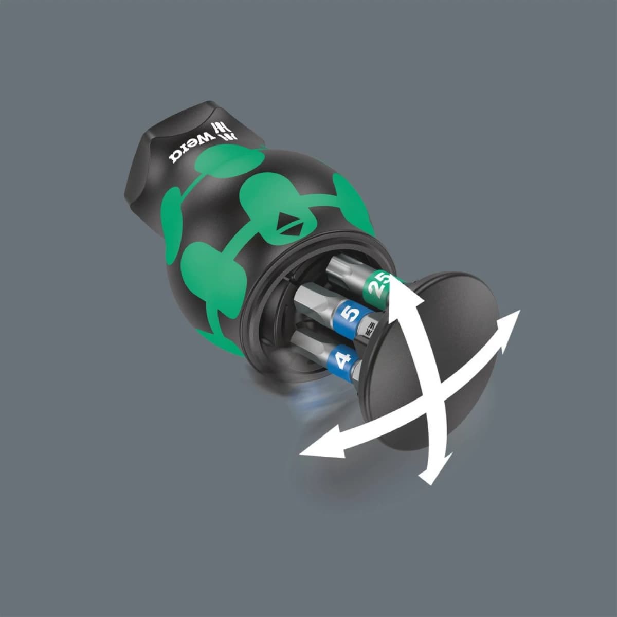 Wera 05008875001 Kraftform Kompakt Stubby Magazin 3 Bitschroevendraaier - 6 In 1 Multi-bit thumbnail 4