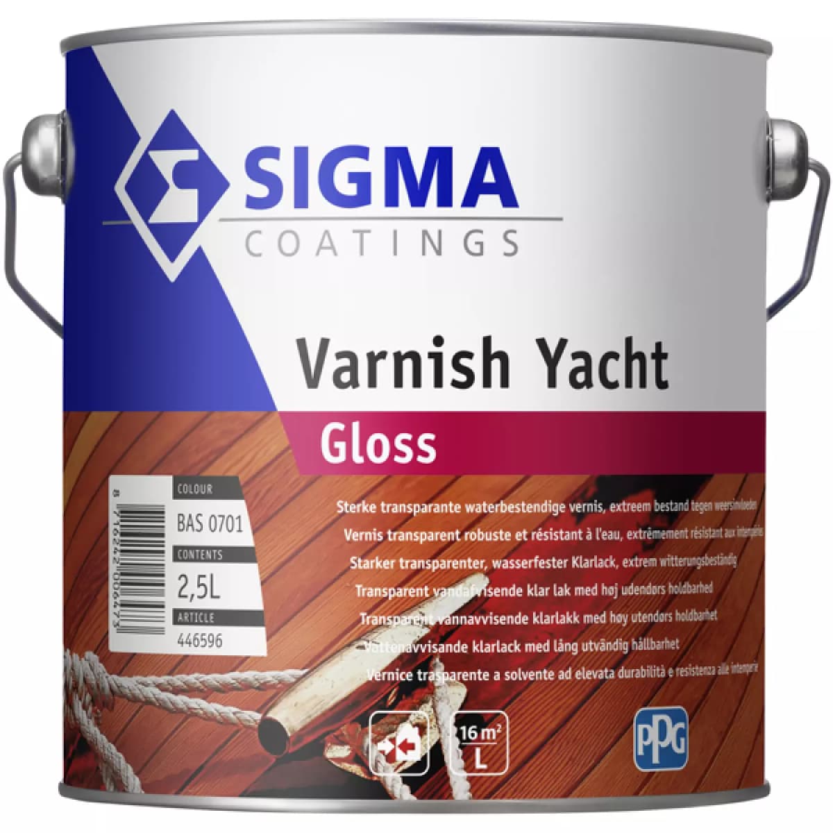 Sigma Varnish Yacht Gloss - Blank 0701 - 2,5L