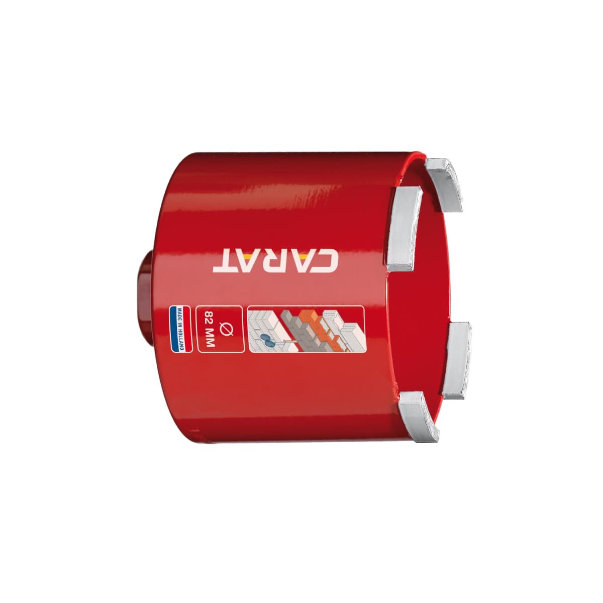 Carat HTS082604E Dustec Diamant Dozenboor ECO Voor Baksteen En Abrasieve Materialen - 82 X 60mm M16 thumbnail 2