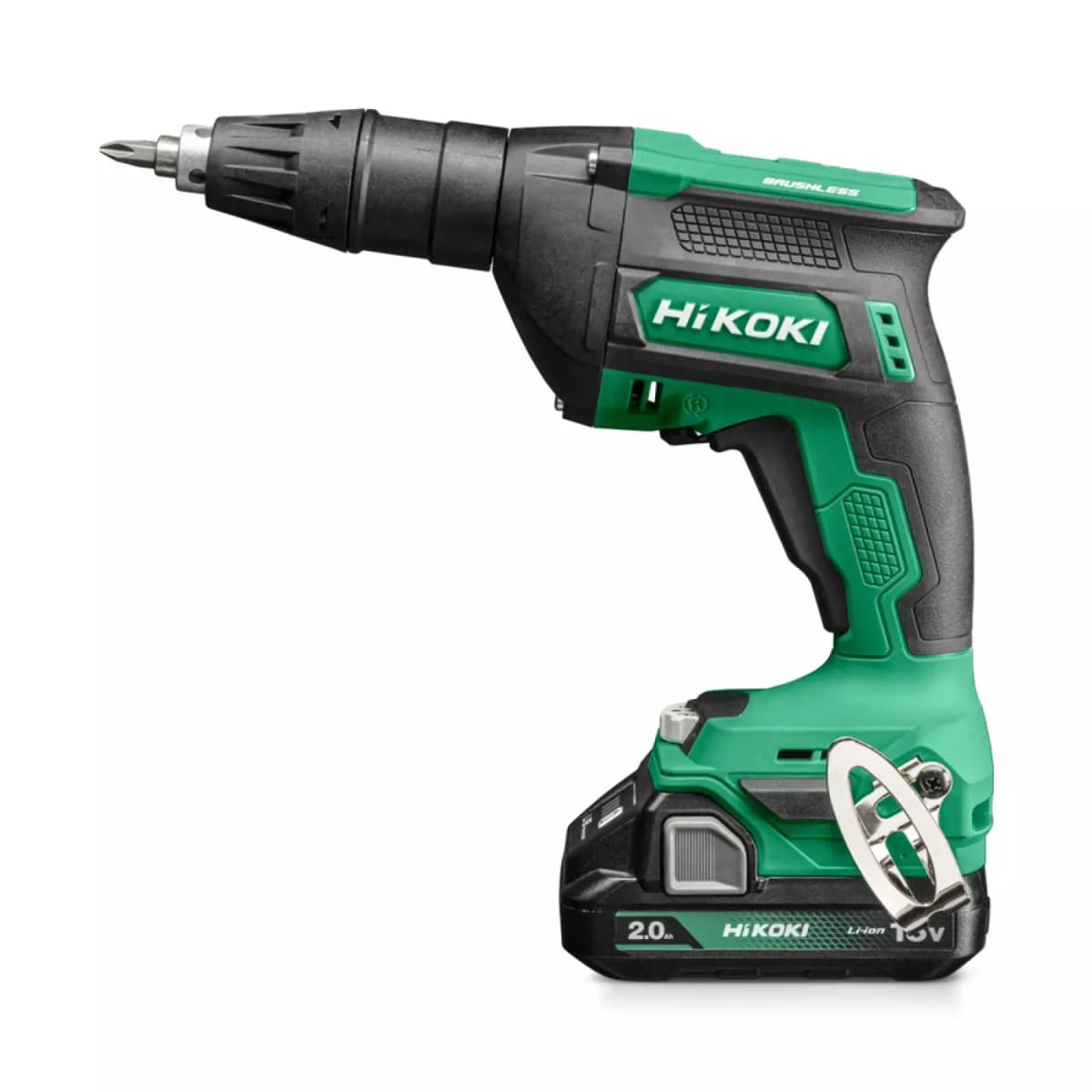 HiKOKI W18DAWAZ 18V Li-ion Accu Gipsschroefmachine / Bandschroefmachine Set (2x 2.0Ah Accu) In HSC III - 25-57mm thumbnail 2