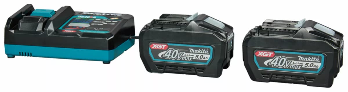 Makita 1911V6-0 40V Li-ion Accu Starterset (2x 5.0Ah Accu) + Lader thumbnail 3