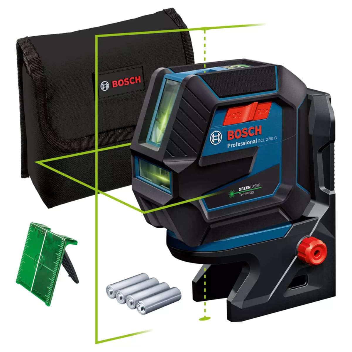Bosch GCL 2-50 G Kruislijnlaser + Houder In Opbergetui - 15m
