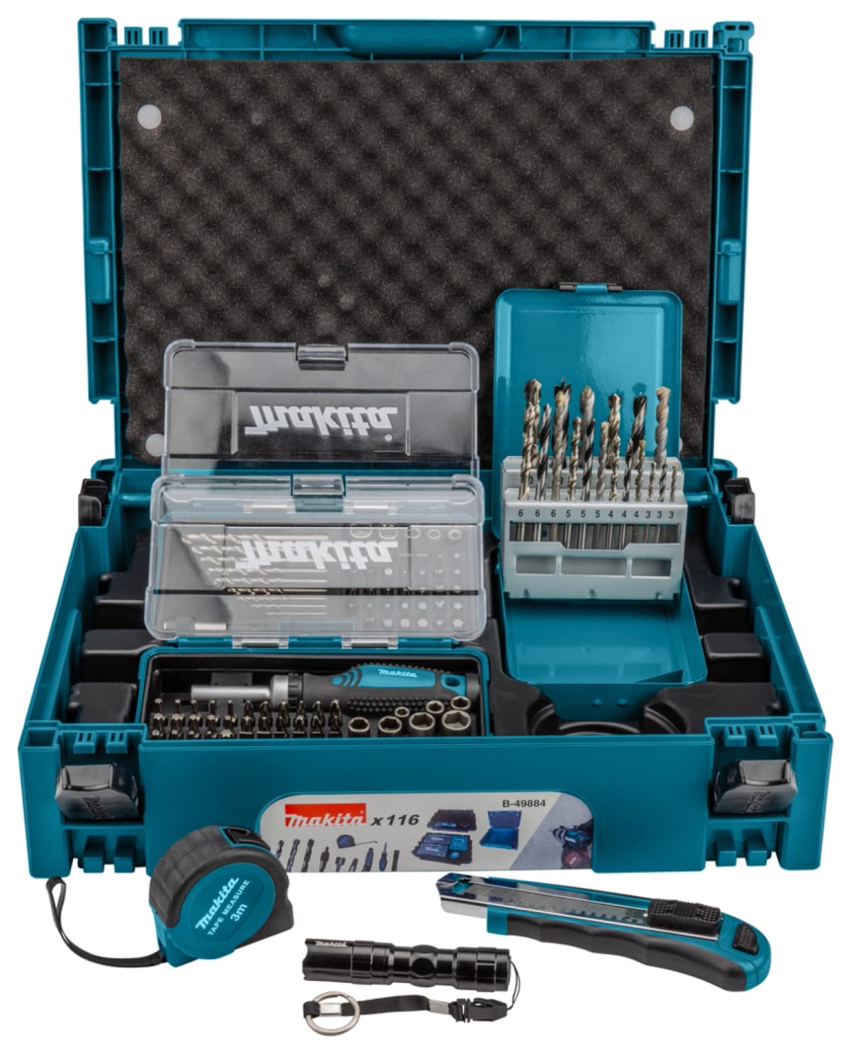Makita B-49884 116-delige Boor-&Bitset In Mbox thumbnail 3