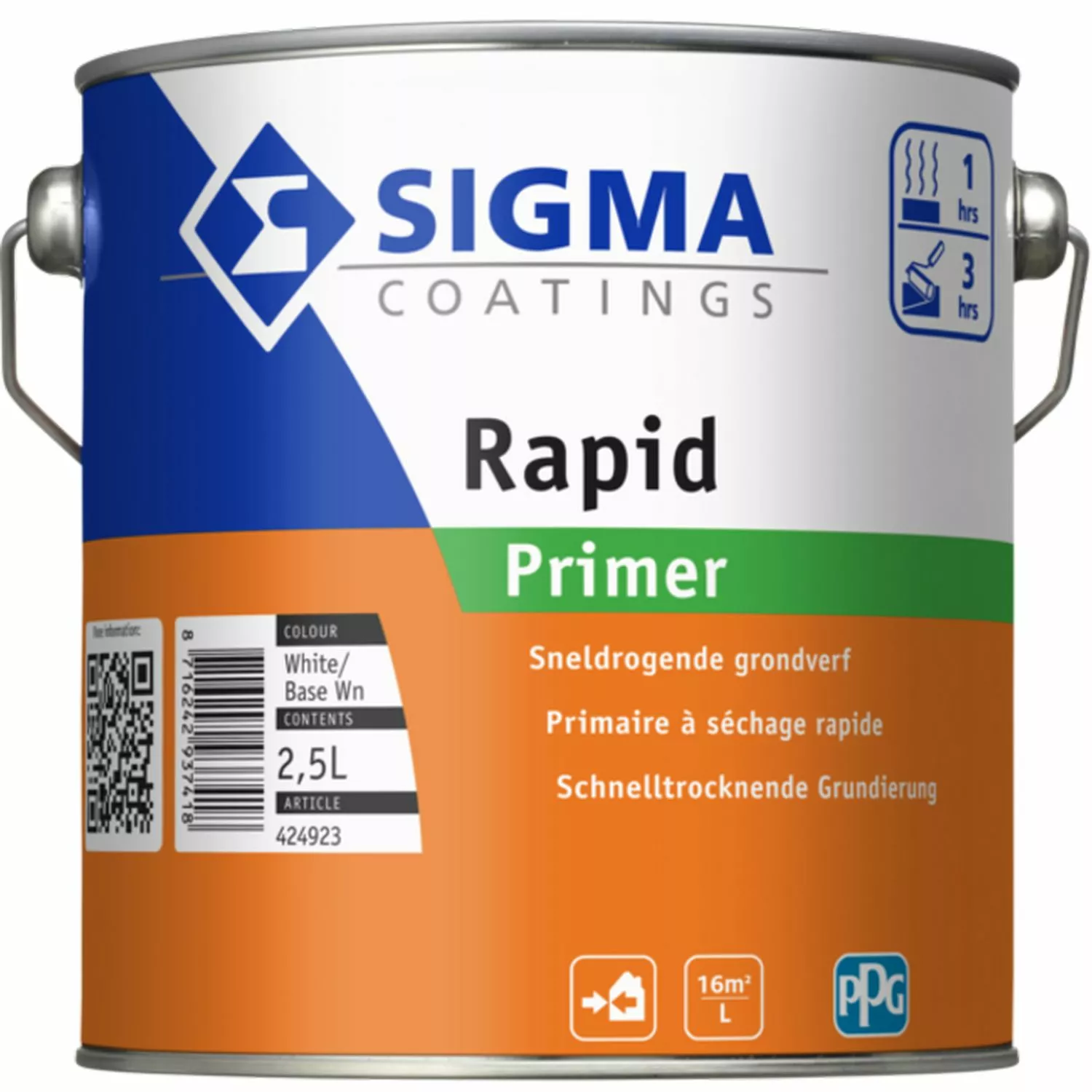 Sigma Rapid Primer - Wit - 2,5L