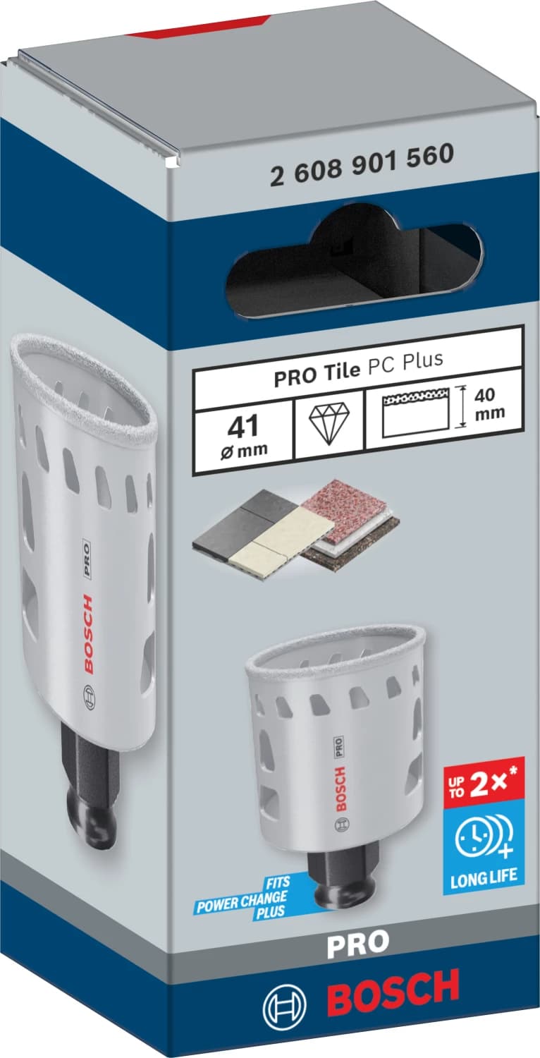 Bosch 2608901560 PRO Tile PC Plus Diamantgatzaag Voor Tegels - 41mm thumbnail 2