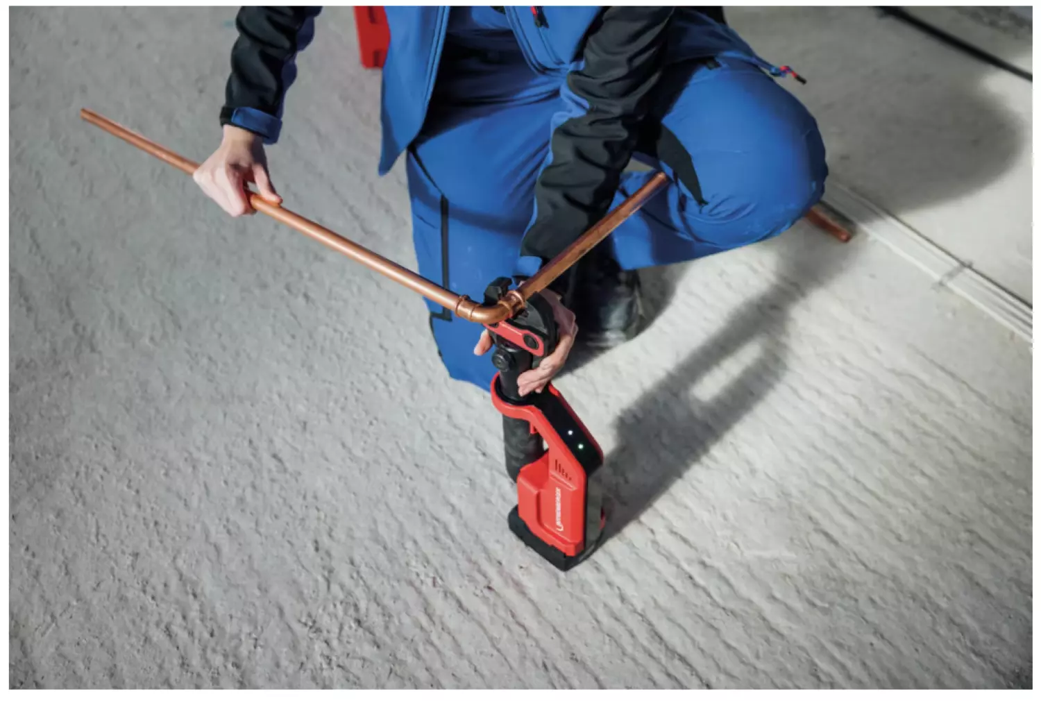 Rothenberger ROMAX COMPACT III 18V Li-Ion Accu Perstangset (1x 2.0Ah Accu) - CAS - Incl. TH16-20-26 In Koffer thumbnail 3