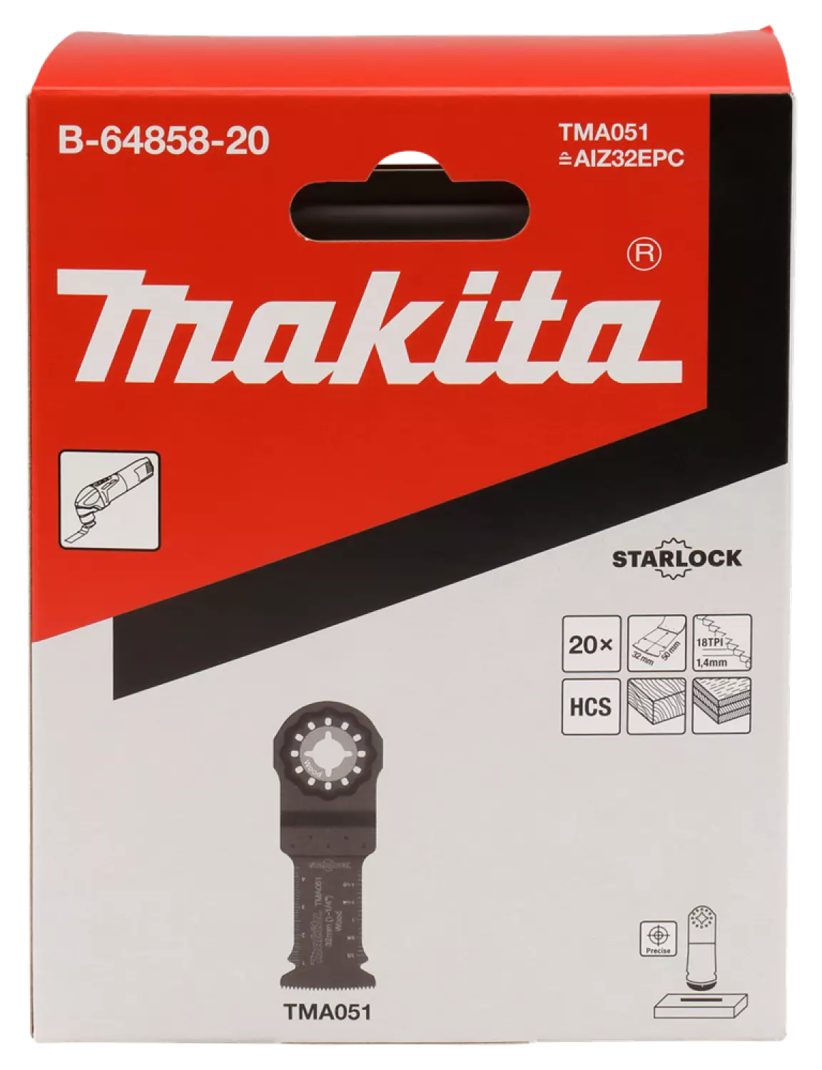 Makita TMA051 Bi-metalen Invalzaagblad - 32mm (20st) thumbnail 2