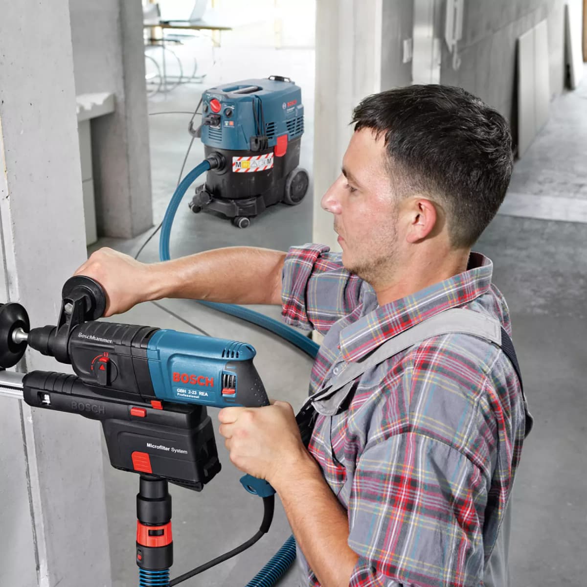 Bosch GAS 35 M AFC Bouwstofzuiger - 1380W - M-klasse - 35L thumbnail 2