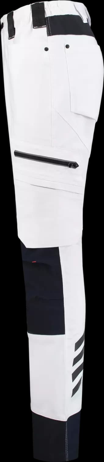 Workman 9004 STRETCH Worker Werkbroek P2S - Wit / Navy - Maat 46 (32/32) thumbnail 3