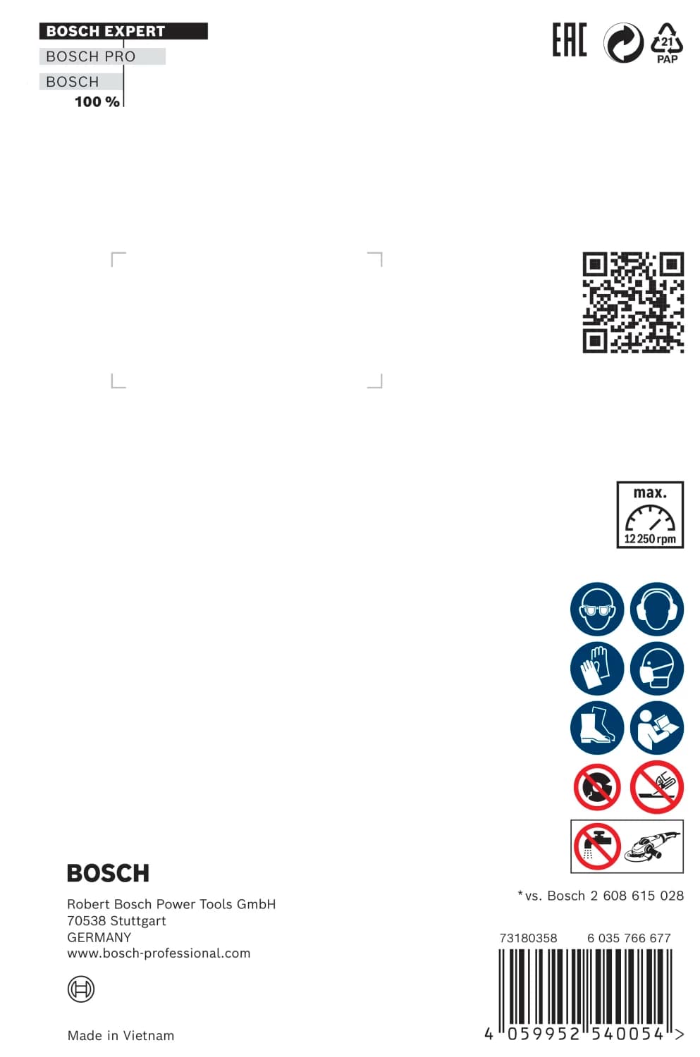 Bosch 2608900670 EXPERT X-LOCK Diamantschijf Multi Material 125 X 22,23 X 2,4 X 12mm thumbnail 3