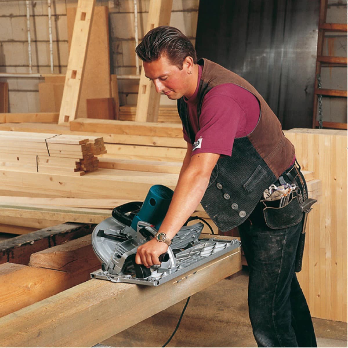 Makita 5143R Cirkelzaag - 2200W - 355mm thumbnail 3