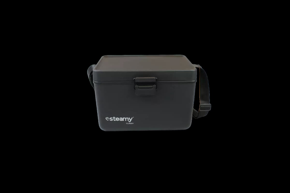 Steamy SCC12BK Classy 12 Koelbox Met Schouderband - 12L - Zwart thumbnail 3