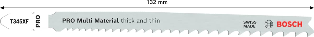 Bosch 2608634994 / T 345 XF BiM Decoupeerzaagblad Progressor - Hout / Metaal (5st) thumbnail 4