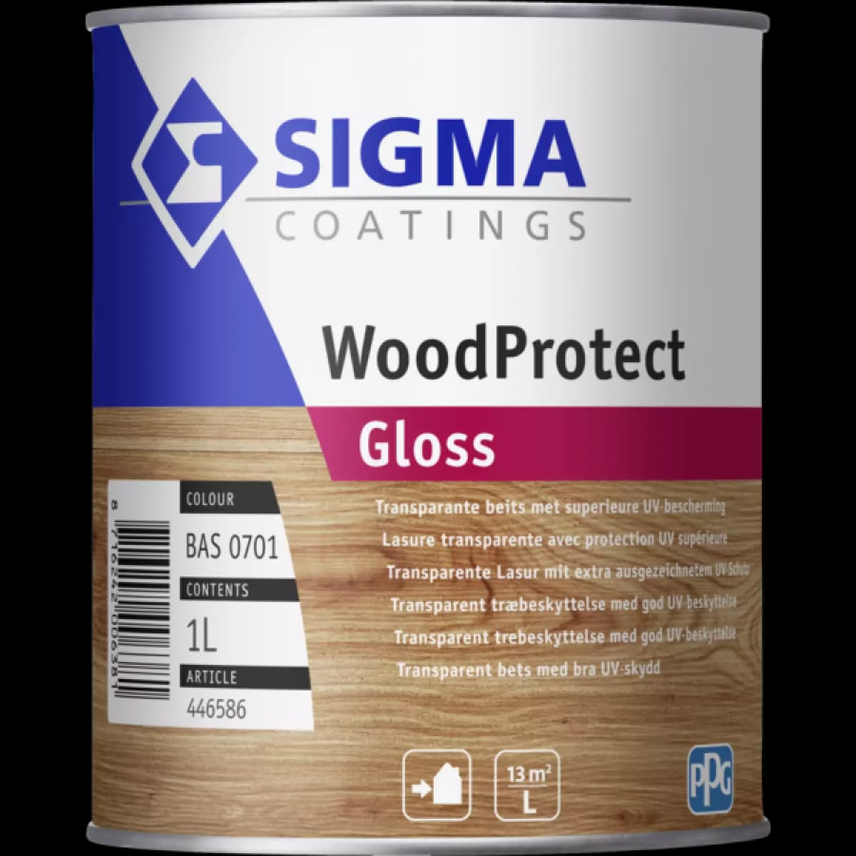 Sigma WoodProtect Gloss - Op Kleur Gemengd - 1L