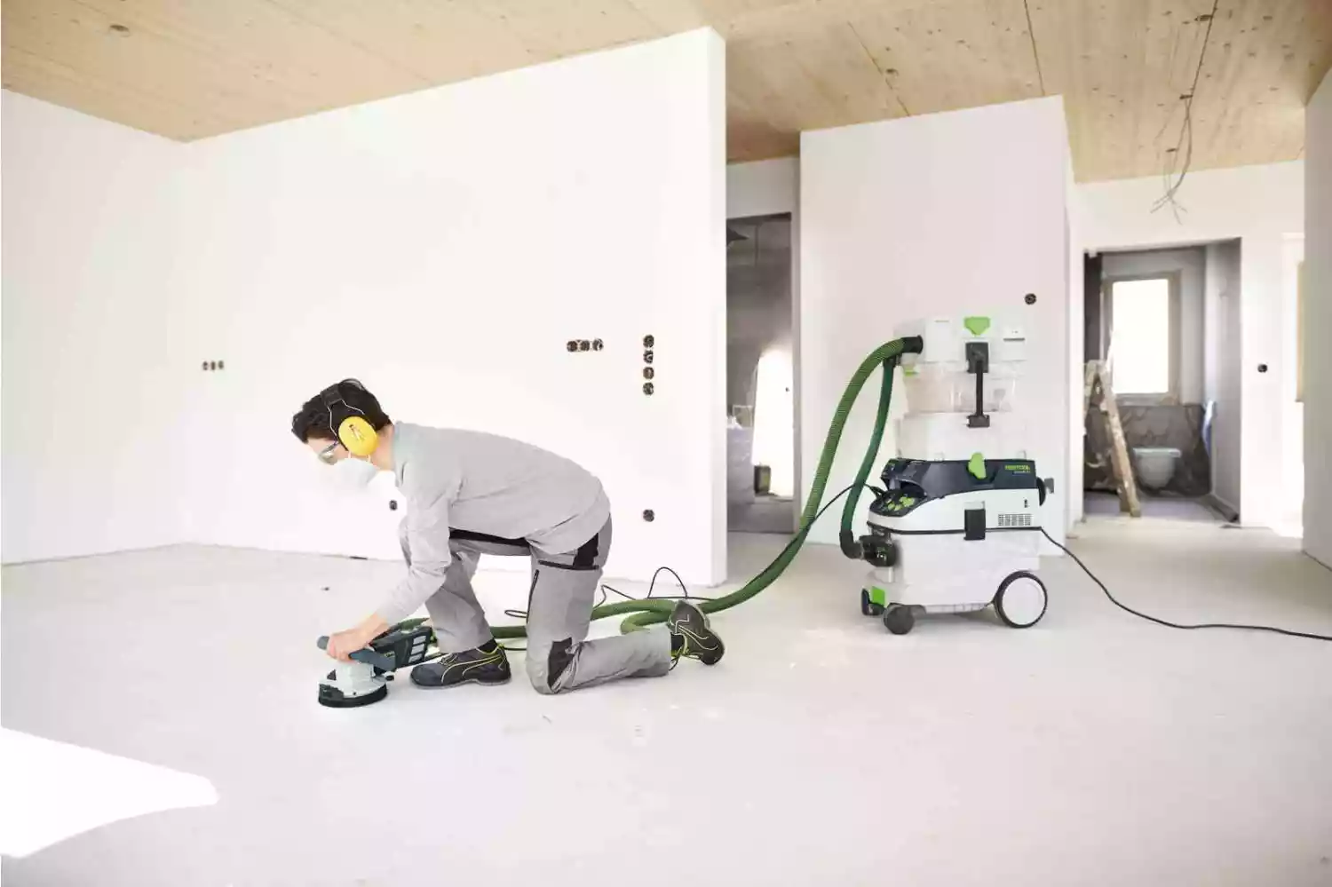 Festool RG 130 ECI-Set DIA AB Renovatieslijpmachine In Systainer - 1600W - 130mm thumbnail 4