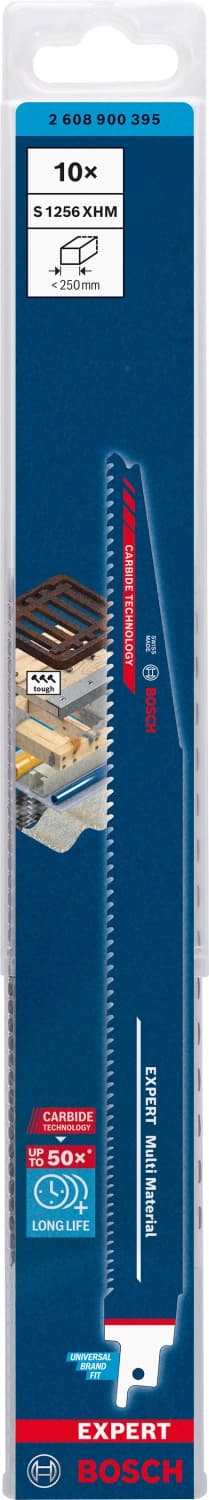 Bosch 2608900395 EXPERT Reciprozaagblad S1256XHM - Multi Materiaal (10st) thumbnail 2