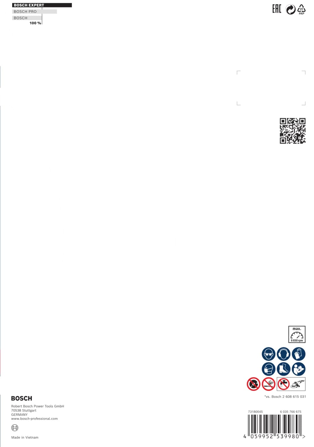 Bosch 2608900663 EXPERT Diamantdoorslijpschijf - Multi Materiaal - 230x22,23x2,4x15mm thumbnail 3