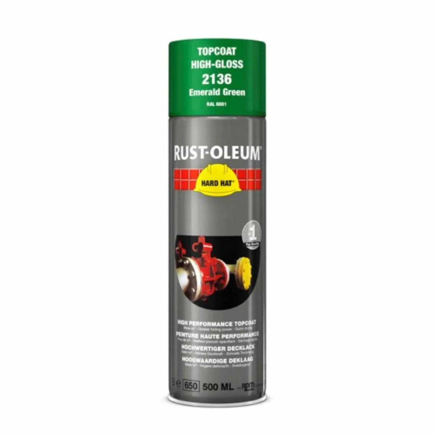 Rust-Oleum Hard Hat 2136 - RAL 6001 Smaragdgroen - 0,5L