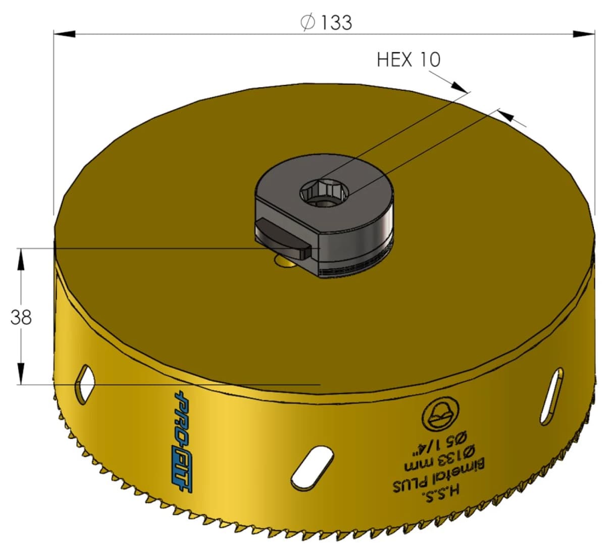 ProFit 9051133 BiMetal Plus Gatenzaag - 133mm thumbnail 2