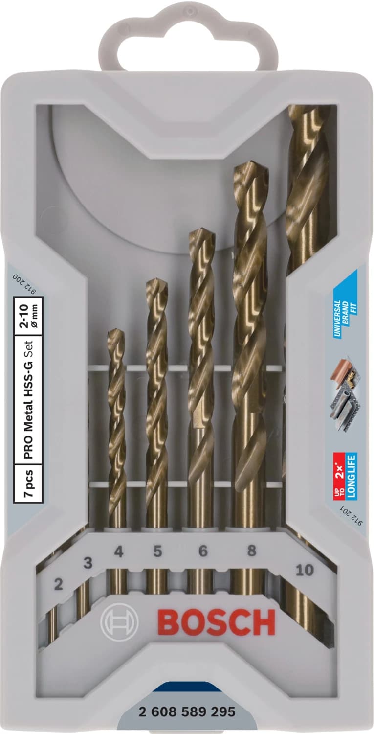 Bosch 2608589295 Mini X-Line 7 Delige HSS-G Metaalborenset