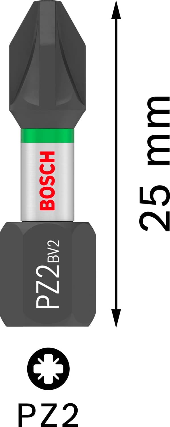 Bosch 2607002804 Impact 25-delige Bitset - 25mm - PZ2 thumbnail 3