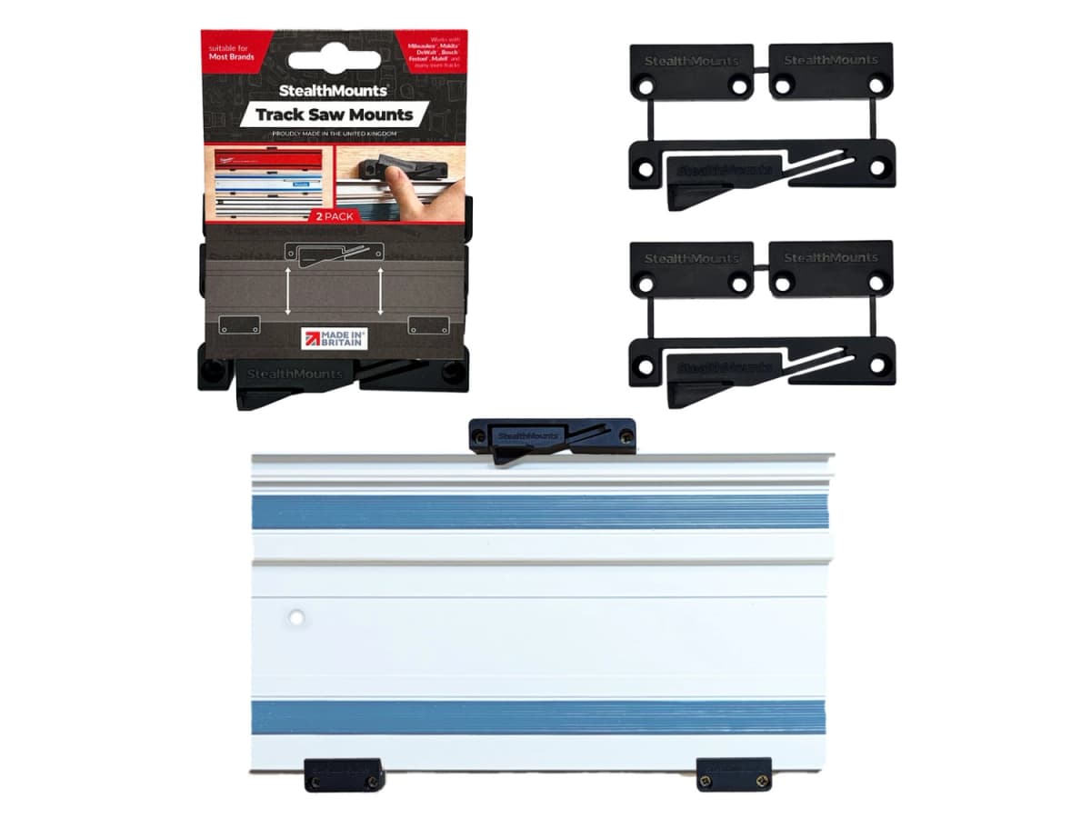 StealthMounts OM-TRM-BLK-2 Geleiderail Houder Voor Makita/Festool/Milwaukee - Zwart - 2st