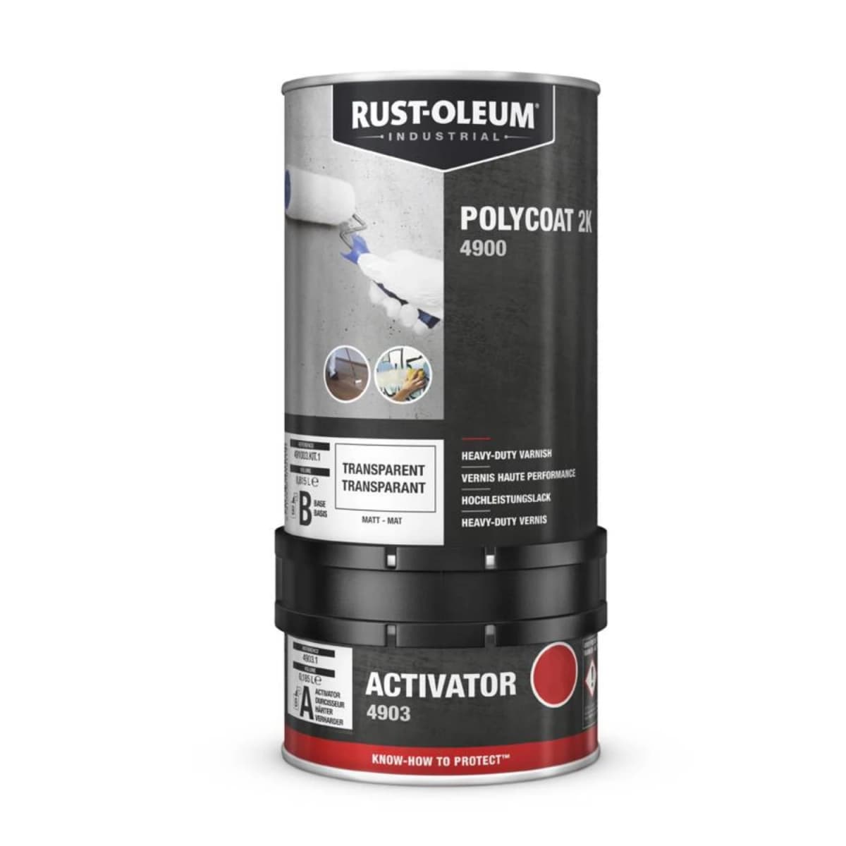 Rust-Oleum Polycoat 2K Heavy Duty Vernis Hoogglans - 1L
