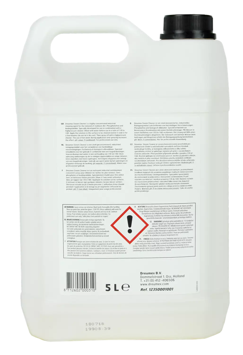 Dreumex Steam Cleaner Krachtige Reiniger 5 L thumbnail 2